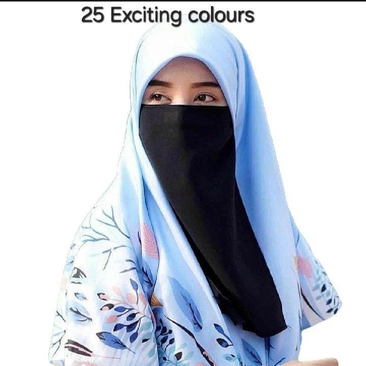 Black Chiffon Niqab Set for Women Pakistan