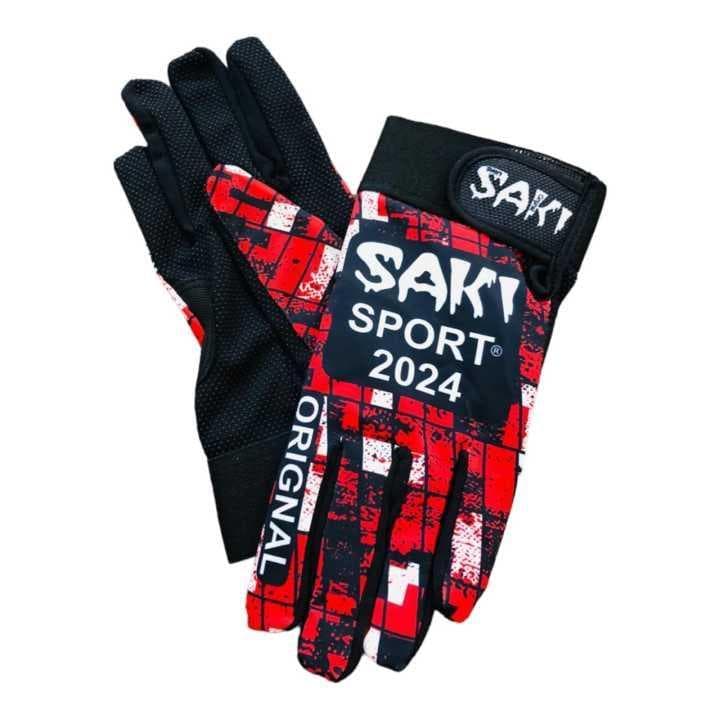 Lightweight Cricket Gloves Saki Sport Yellow Black 2 Pcs