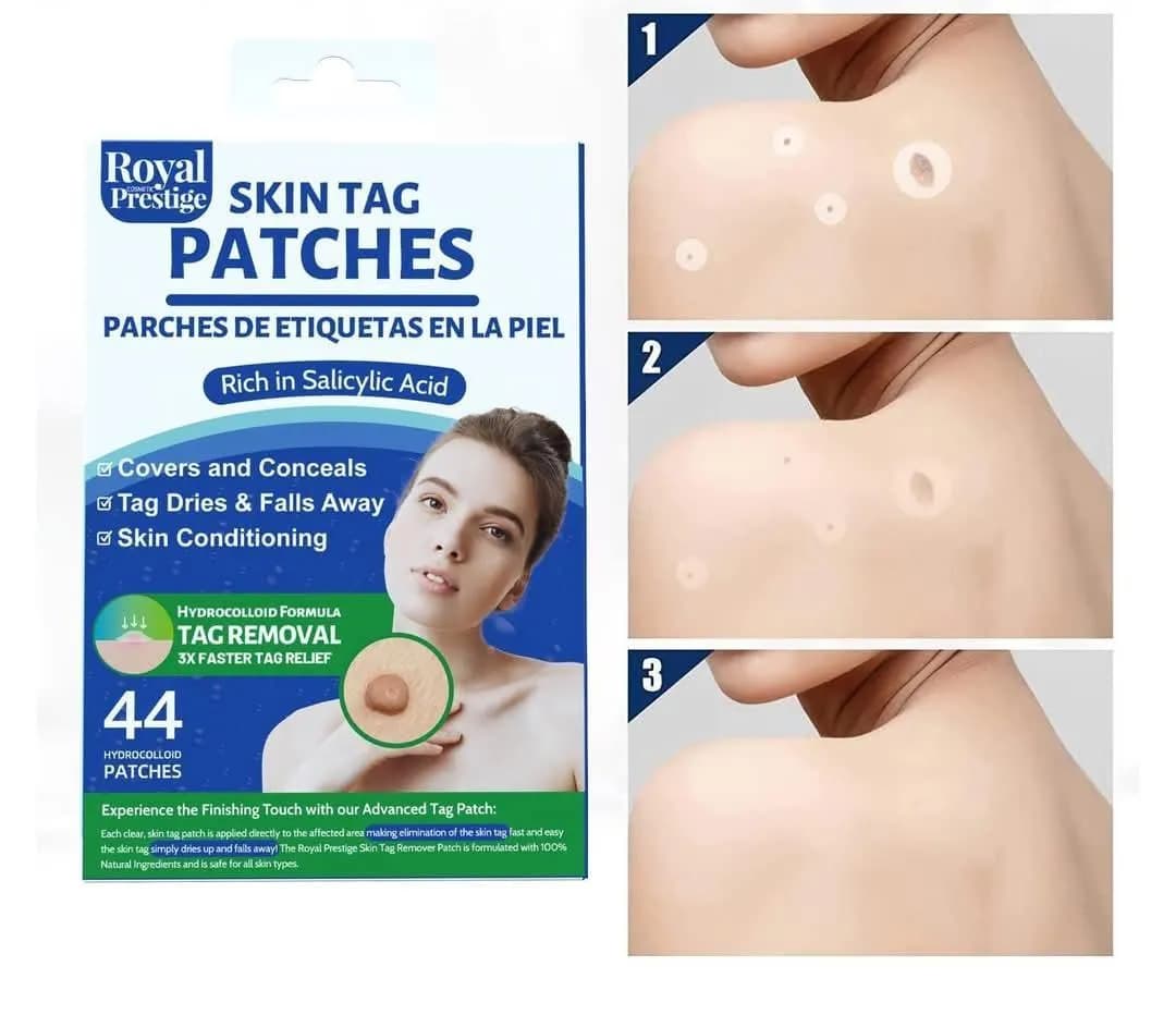 Royal Skin Tag Patch Blue Cotton 1 Pc