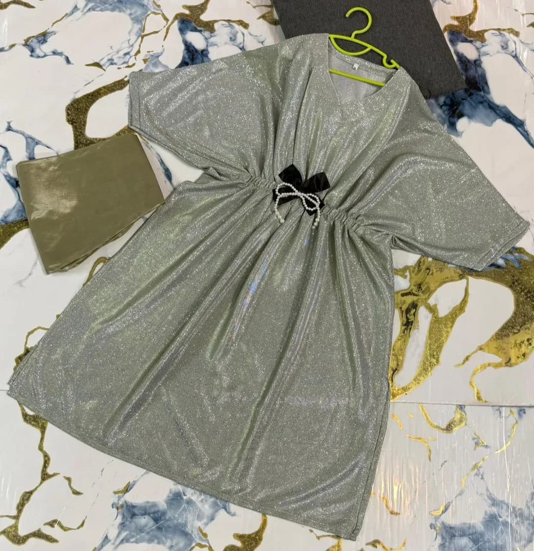 Kids Kaftan Set Moonlight Green 2Pcs 8-10Yrs