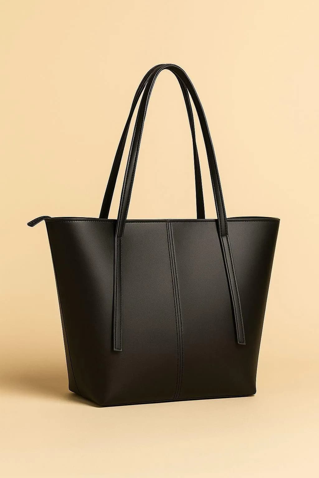 Brown Rexine Tote Bag for Girls School Office Use