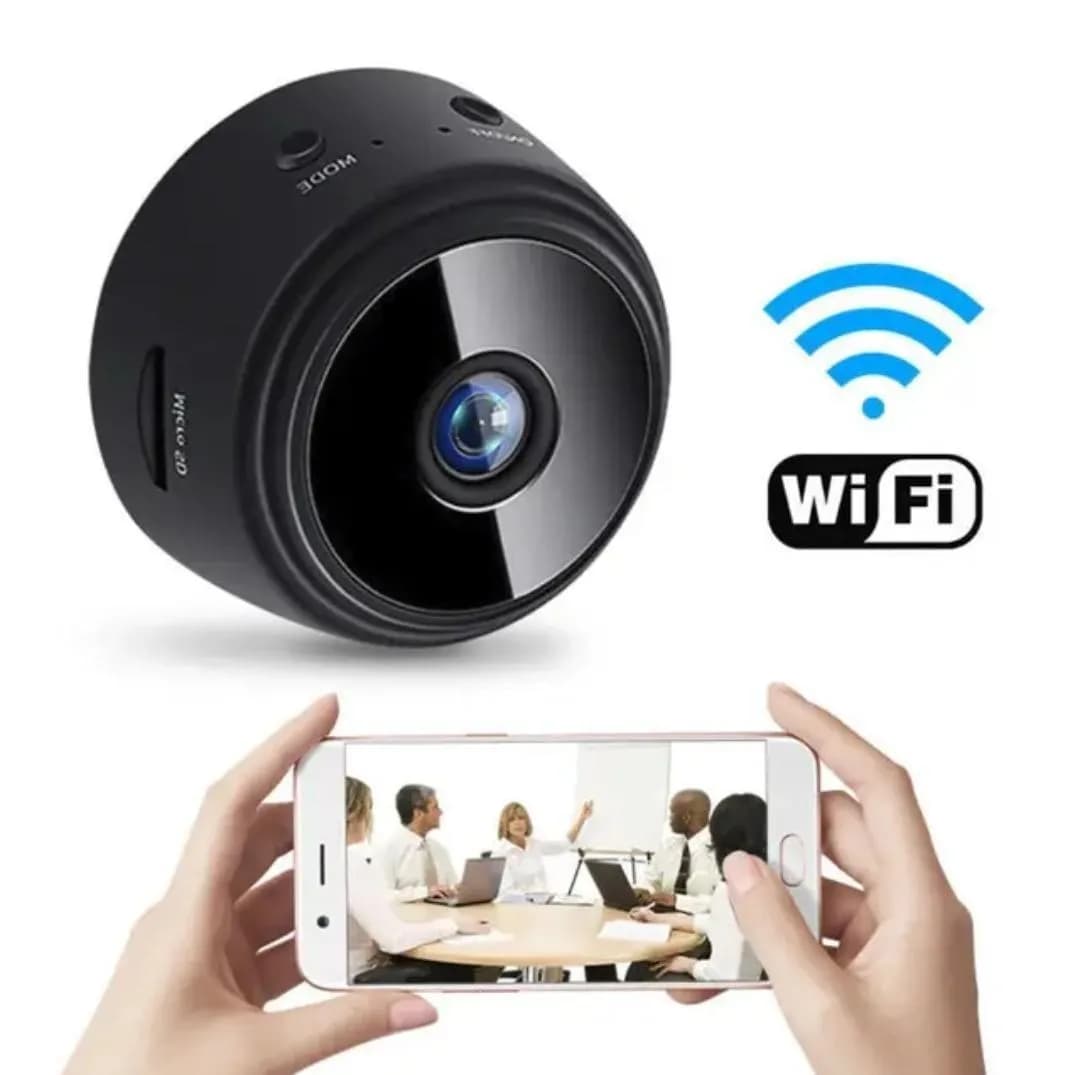 Mini WiFi Camera for Home Office 360 View Night Vision