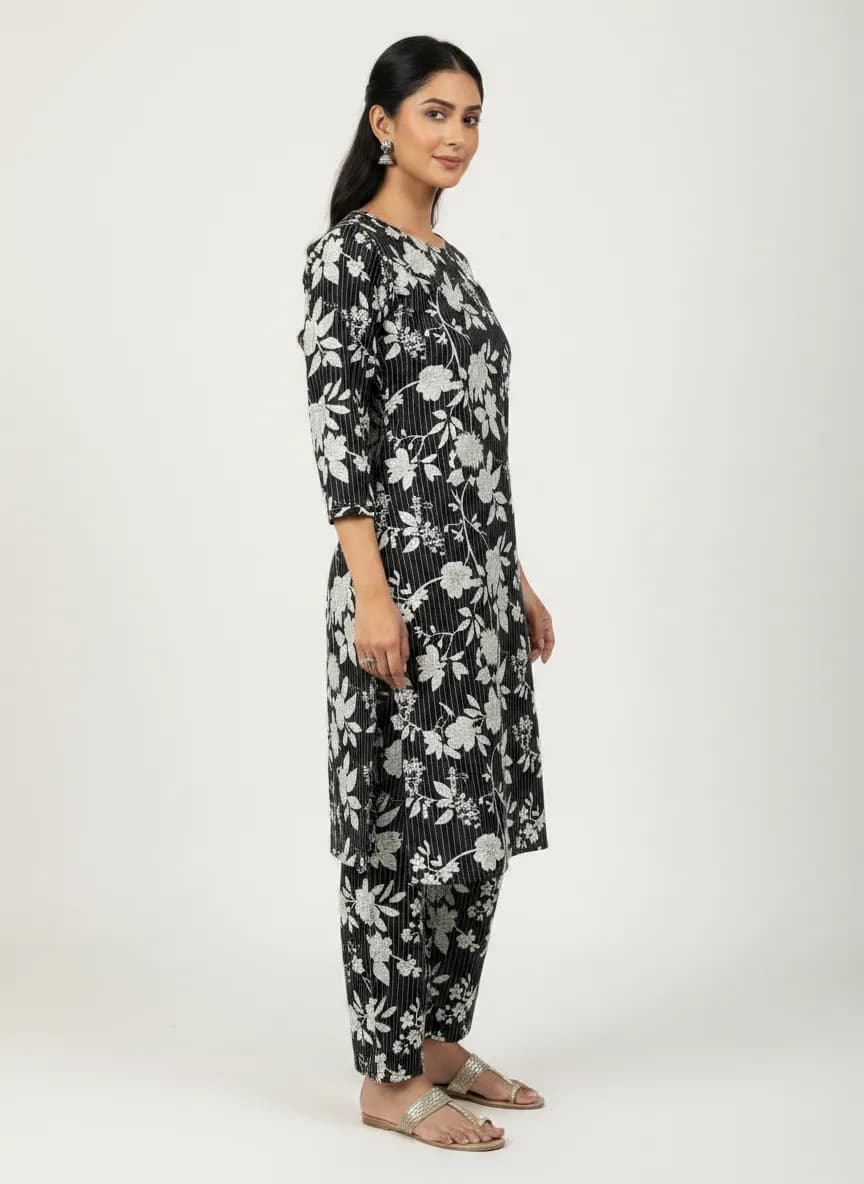 Stylish 2 Pcs Women's Unstitched Printed Suit