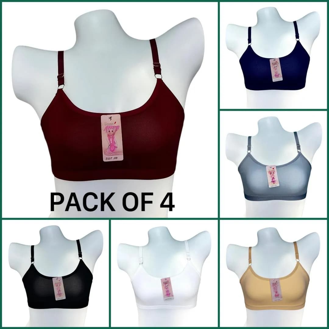 4-Piece Jersey Bra Set for Teens Young Women