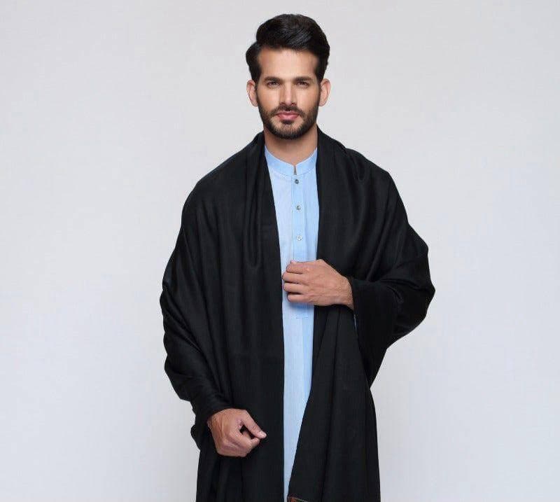 Men Wool Plain Shawl Multicolor Warm Winter Wear