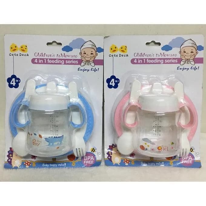4-in-1 BPA-Free Duck Feeder Set for Kids