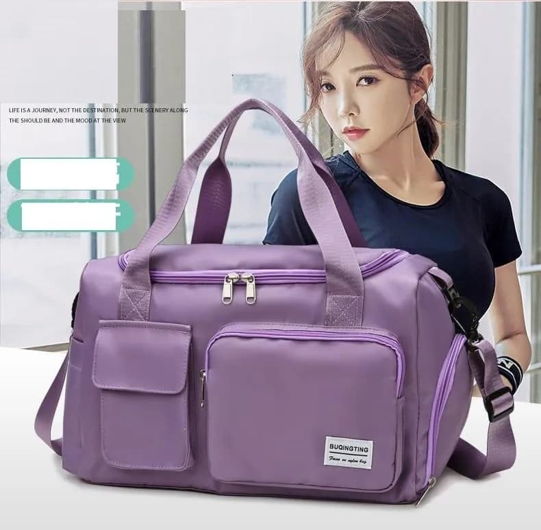 Purple Duffle Bag for Travel Gym Yoga Daily Commute