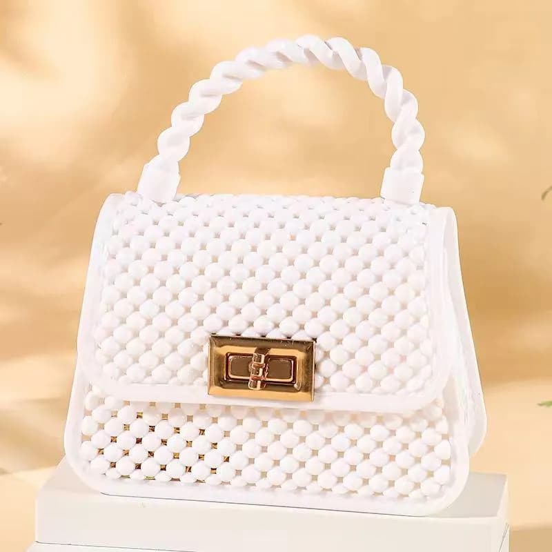 Stylish Mint Twisted Handle Mini Bag for Girls