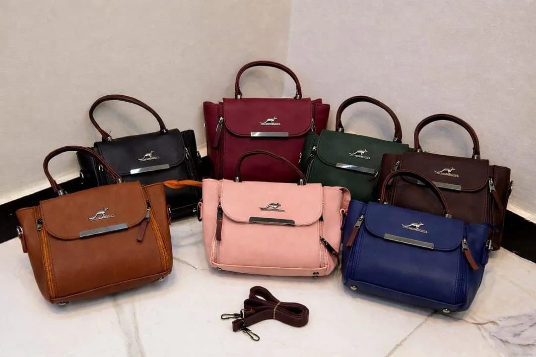 Mustard Leather Crossbody Bag for Women with Adjustable Strap