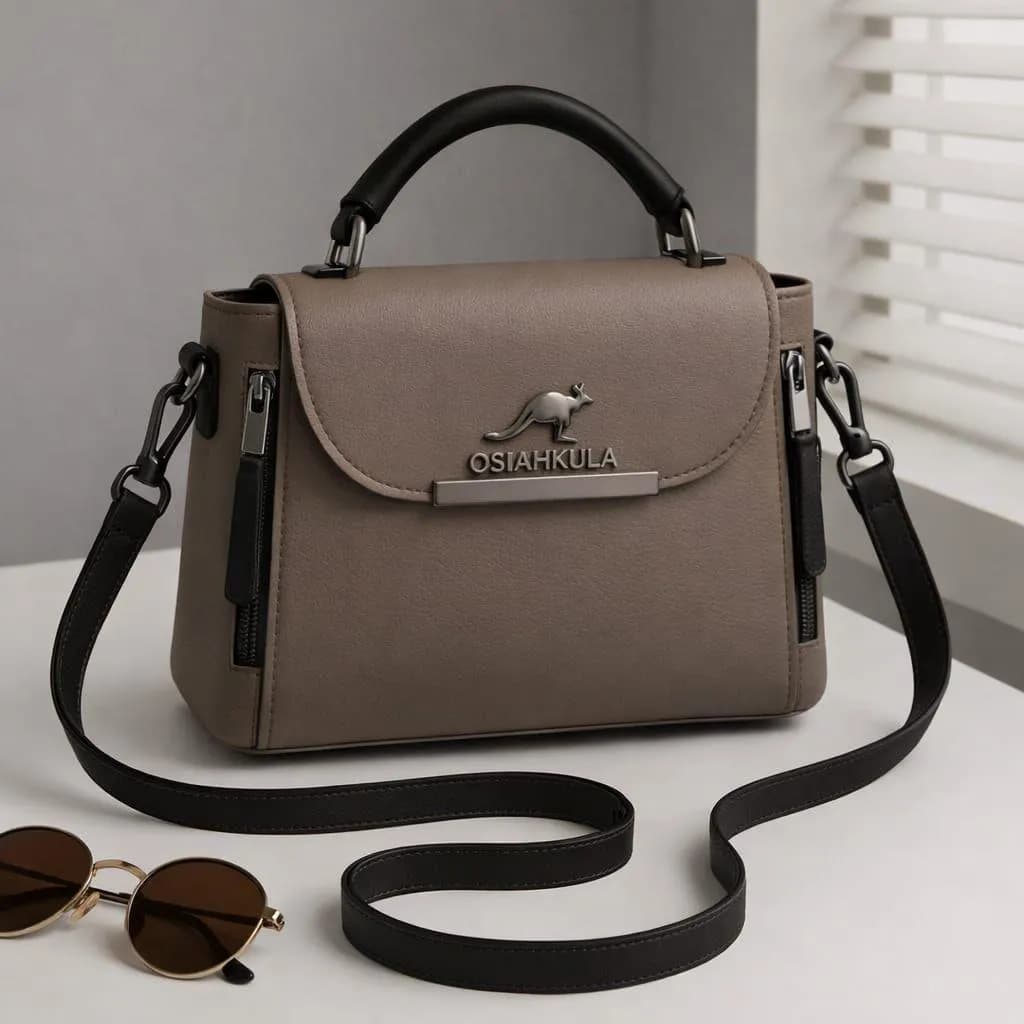 Brown Leather Crossbody Bag for Girls