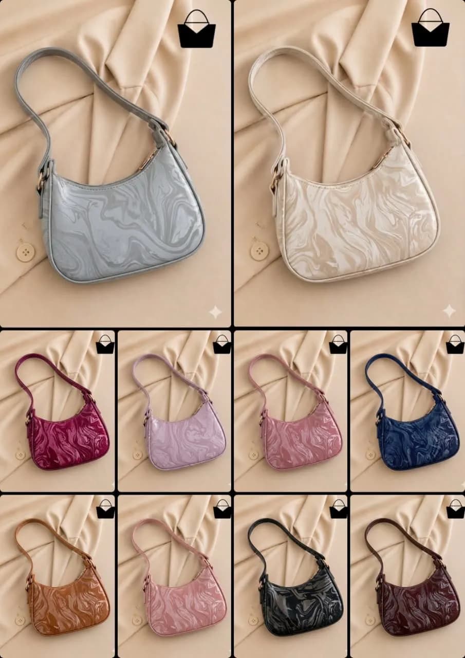 Maroon Printed Leather Shoulder Bag for Women