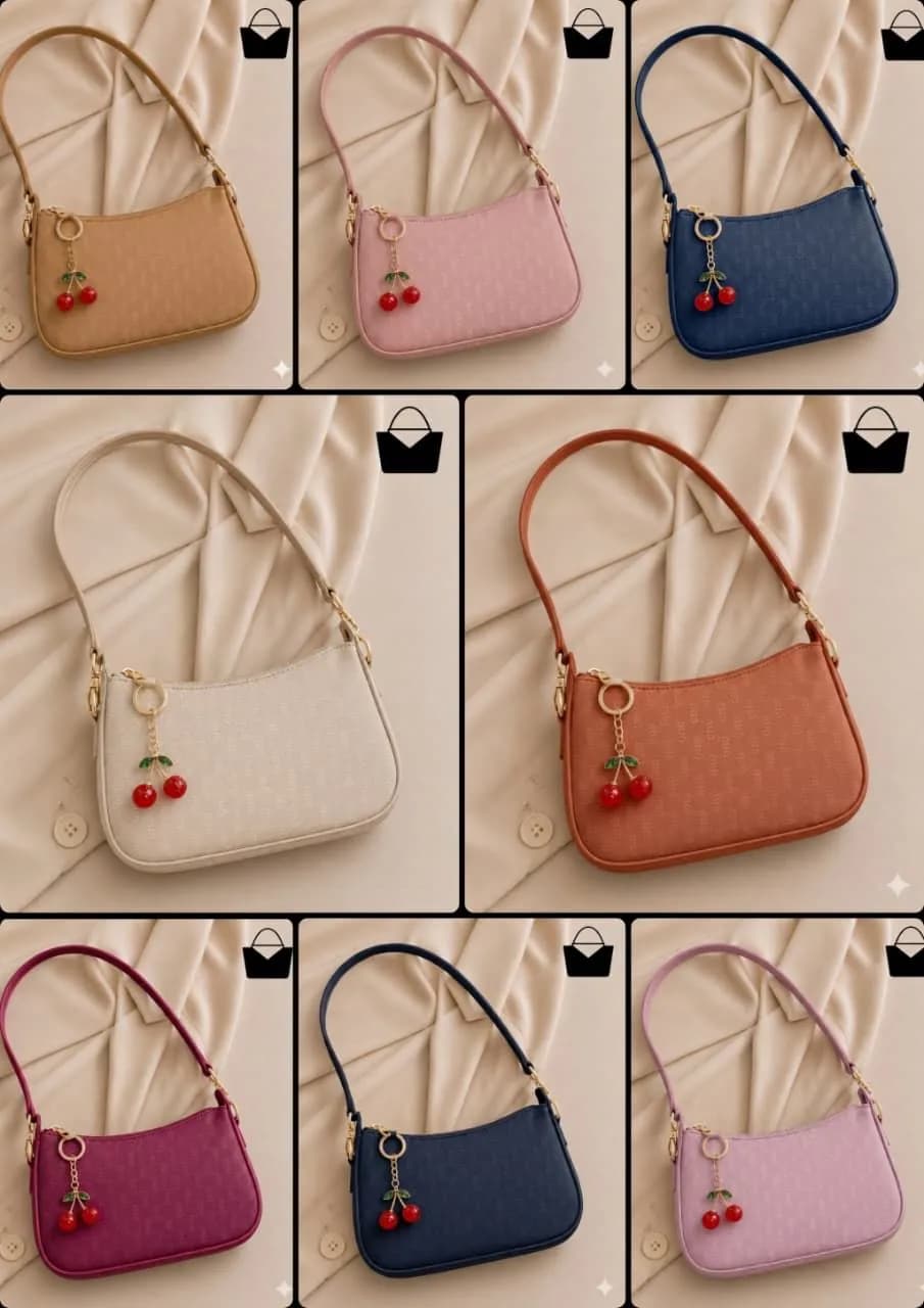 Women's Leather Plain Shoulder Bag