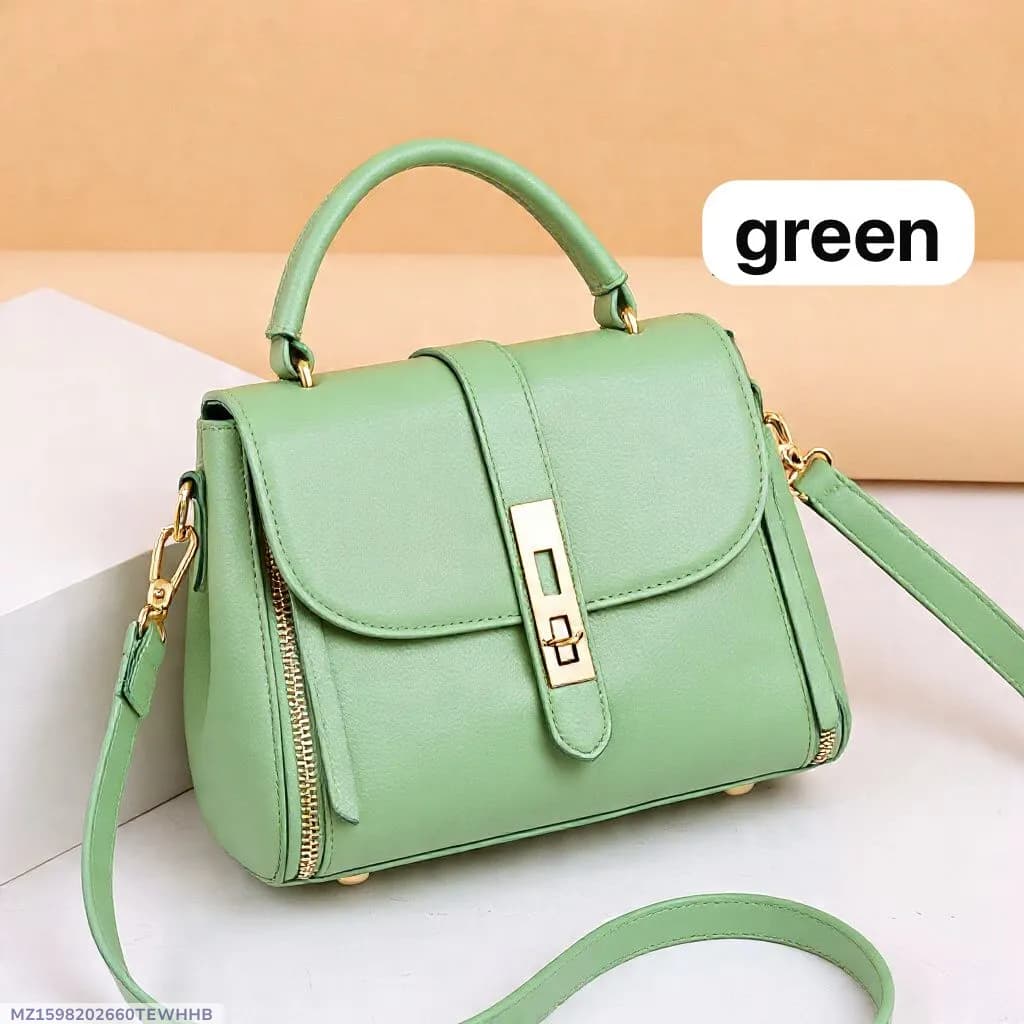 Women's Leather Plain Shoulder Bag