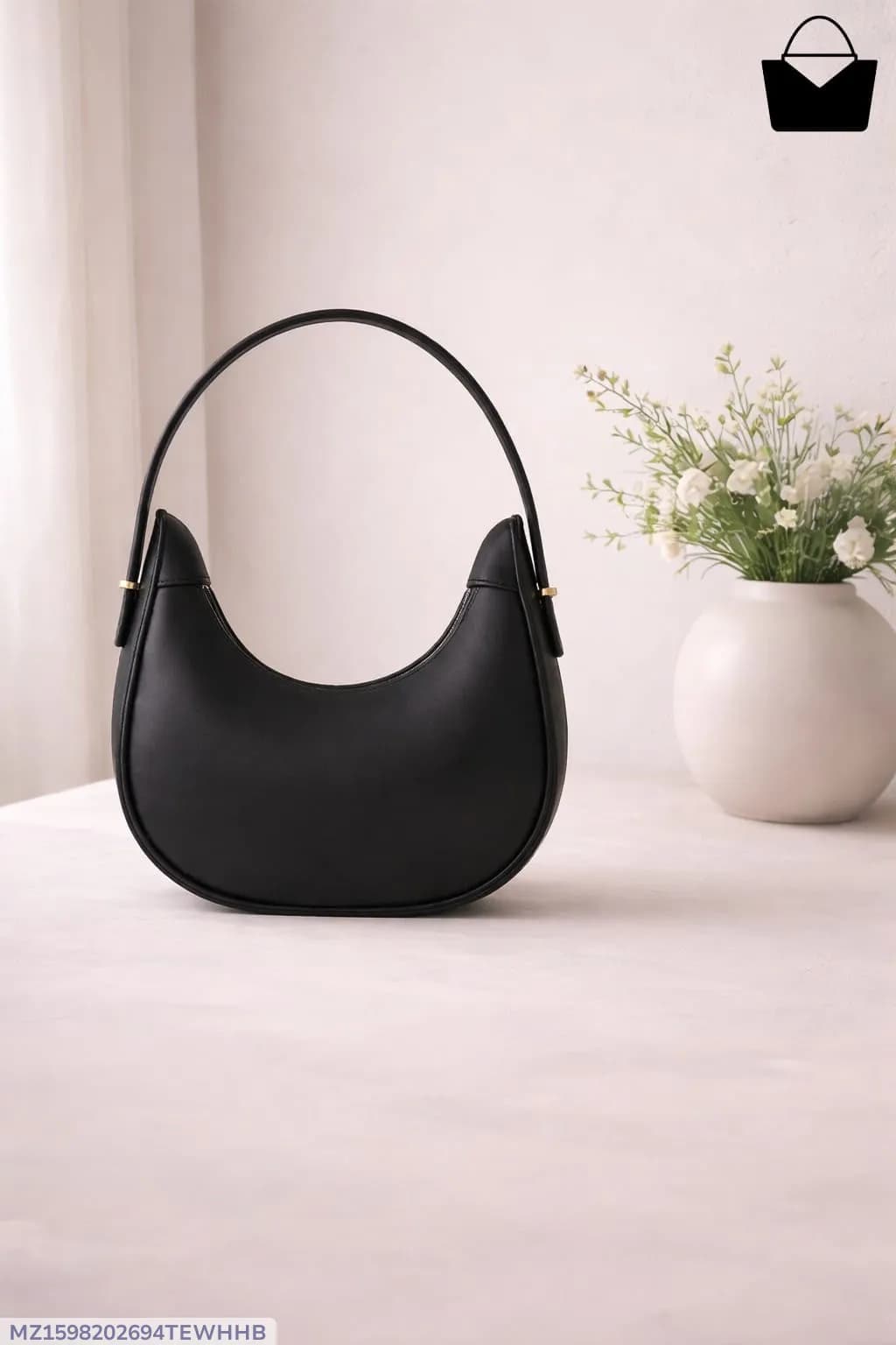 Women's Leather Plain Shoulder Bag