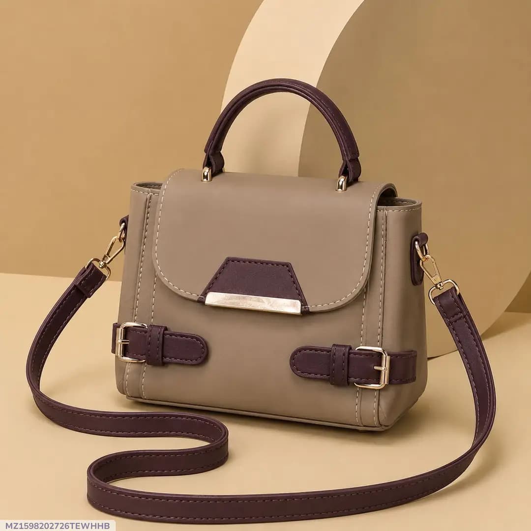 Women's Leather Plain Shoulder Bag