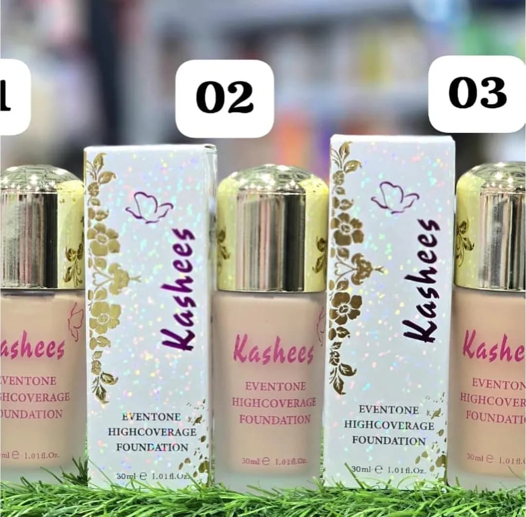 Kashees High Coverage Liquid Foundation 100ml Multicolor Shades
