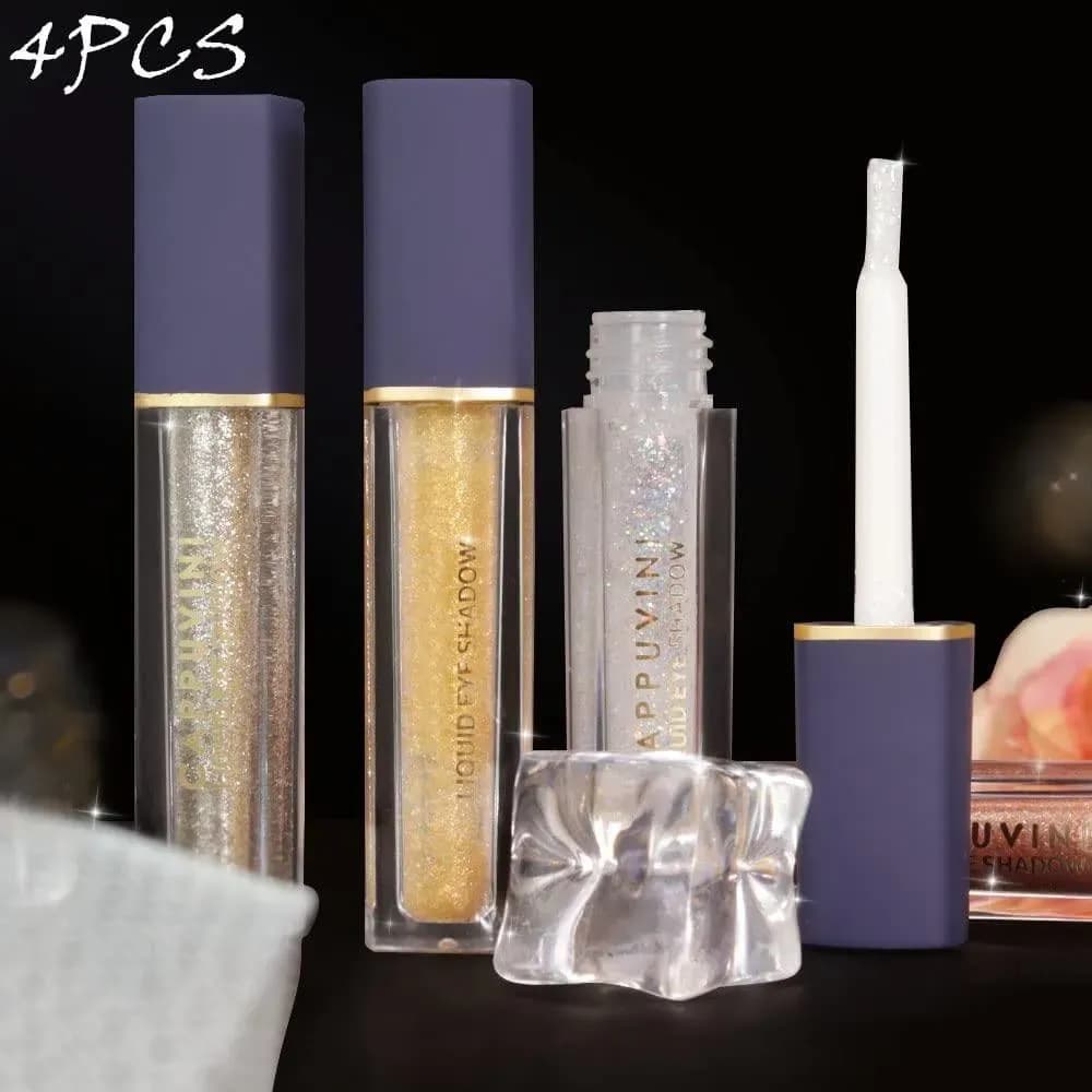 4Pcs Waterproof Glitter Eyeliner Set