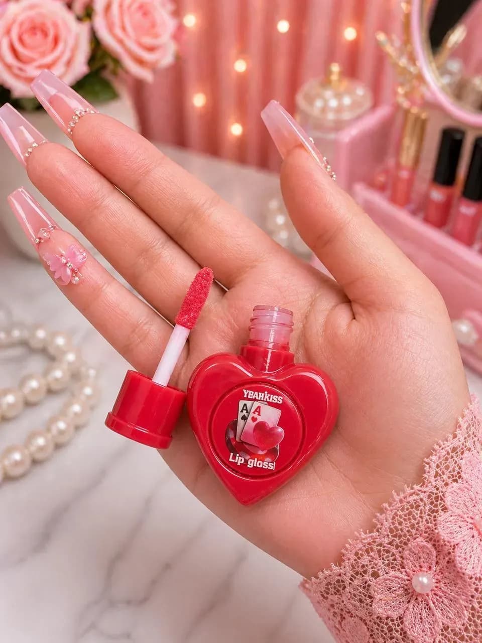 Heart Shaped Lip Gloss with Cool Undertone 30g