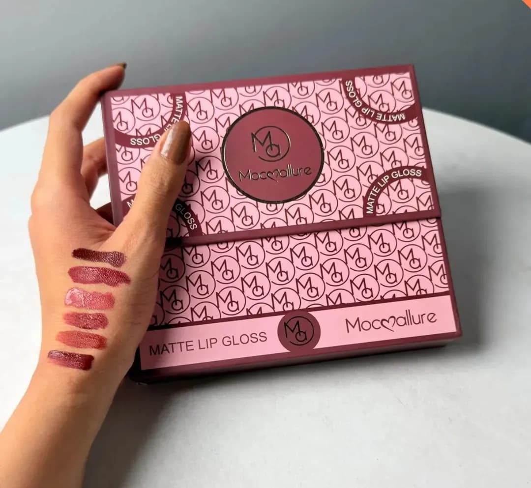 Nude Shades Lip Gloss Set 6 Pcs High Pigment 100g