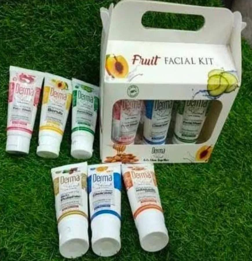Fruit Facial Kit 6 Pcs Whitening Brightening Cream Set