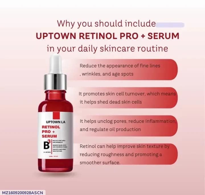 Uptown Retinol Pro + Serum for Skin Renewal & Smoothing