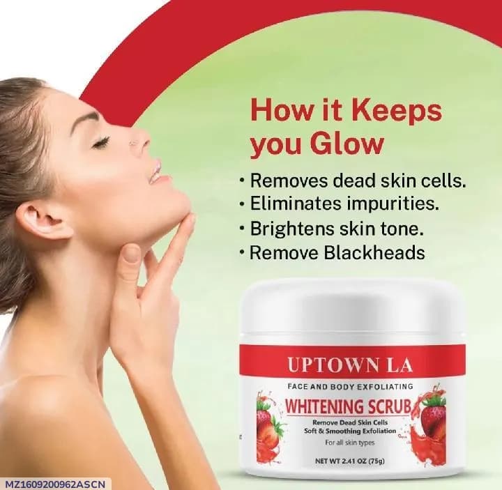 Whitening Facial Scrub Cream for Brighter Skin