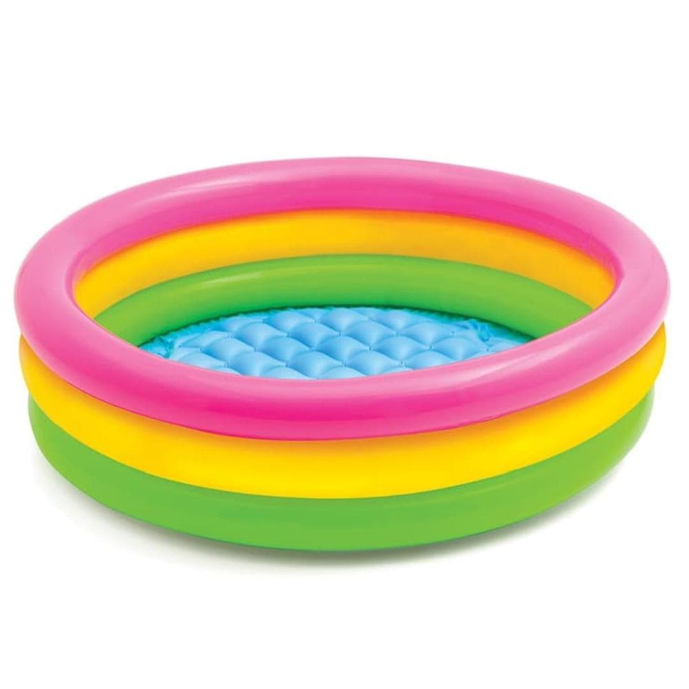 Intex Baby Pool Rainbow 2ft Inflatable for Kids Summer Play