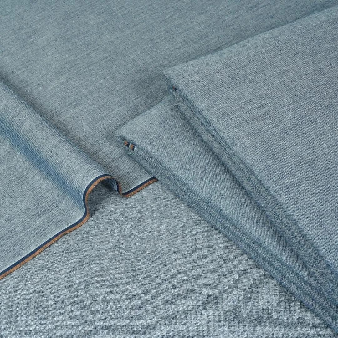 Men's Grey Denim Cloth Unstitched Fabric 90x150cm