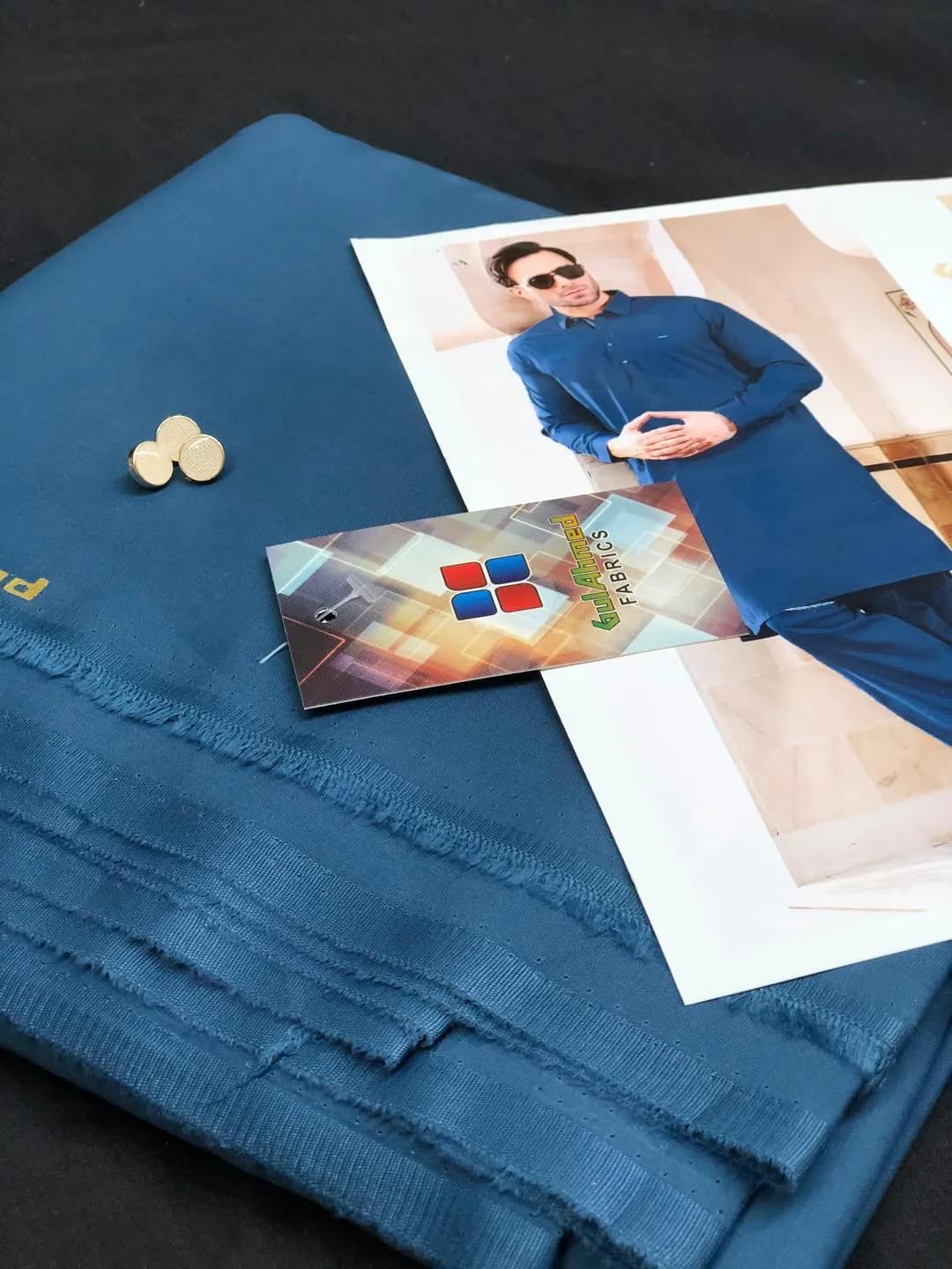 Men's Unstitched Blue Suit with 1.5Yards Fabric