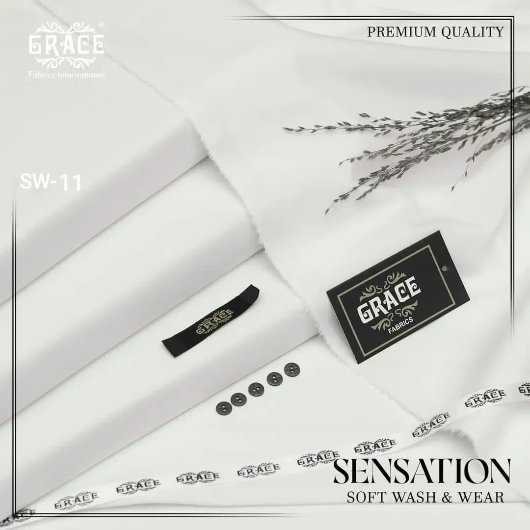 Off White Wash & Wear Men Suit SW-11