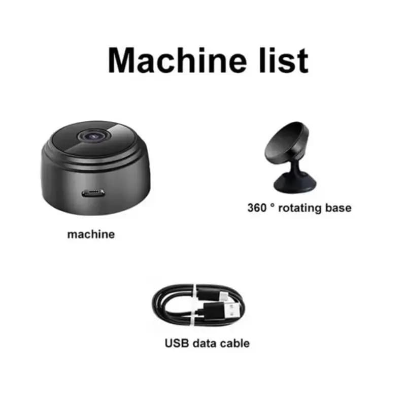 360° Rotating Security Camera with USB Cable