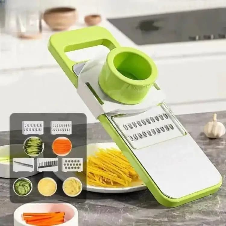Stainless Steel Vegetable Slicer 6Pcs Green