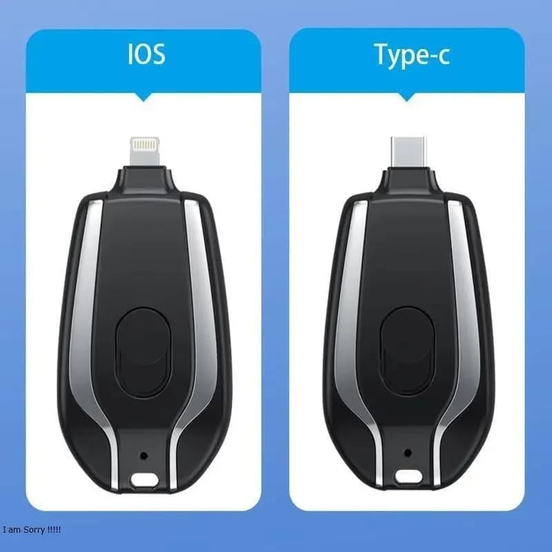 Portable Power Bank Black ABS Plastic