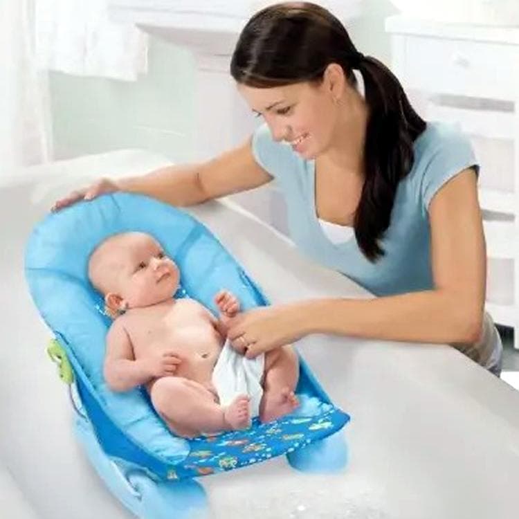 Mother's Touch Deluxe Baby Bath Mat with Head Support