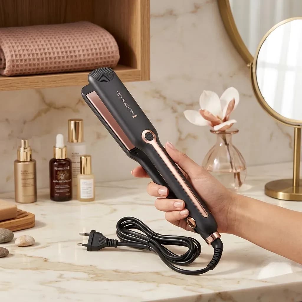 Portable Hair Straightener ABS Plastic Lightweight Black