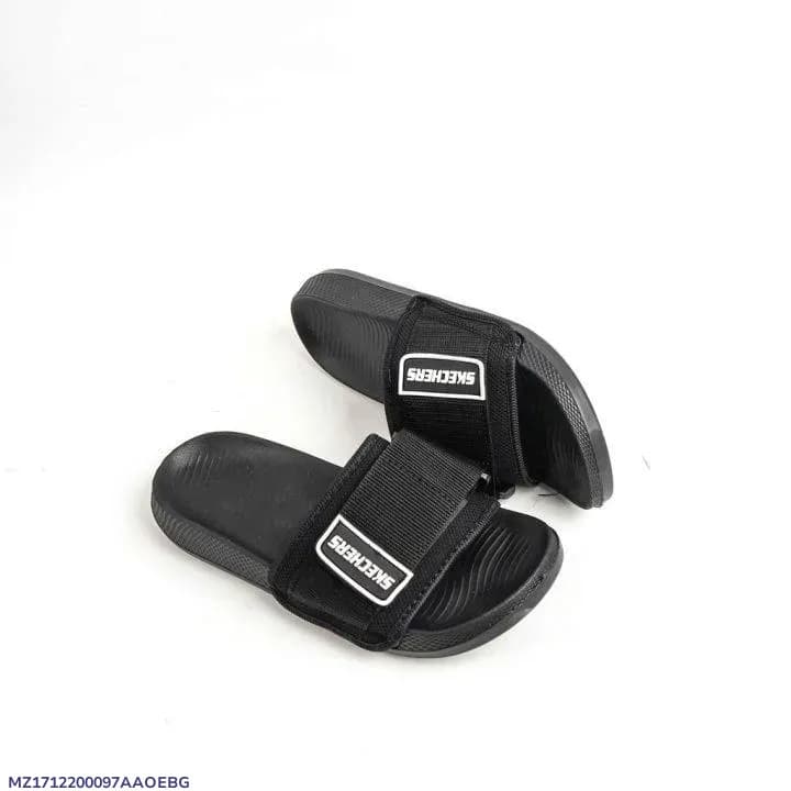 Black Casual Slide Slippers for Hot Weather