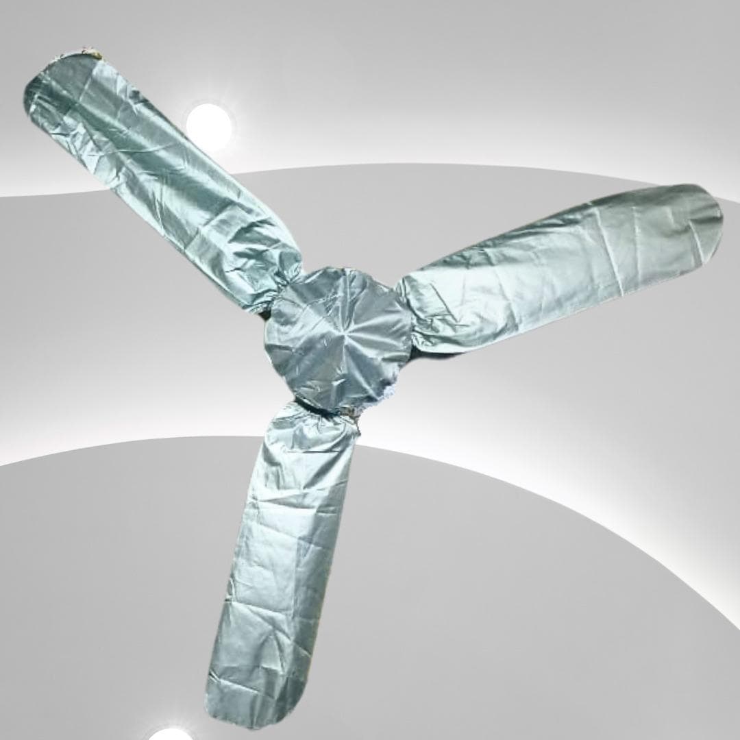 Silver Ceiling Fan Cover Dust Proof Lightweight Pakistan