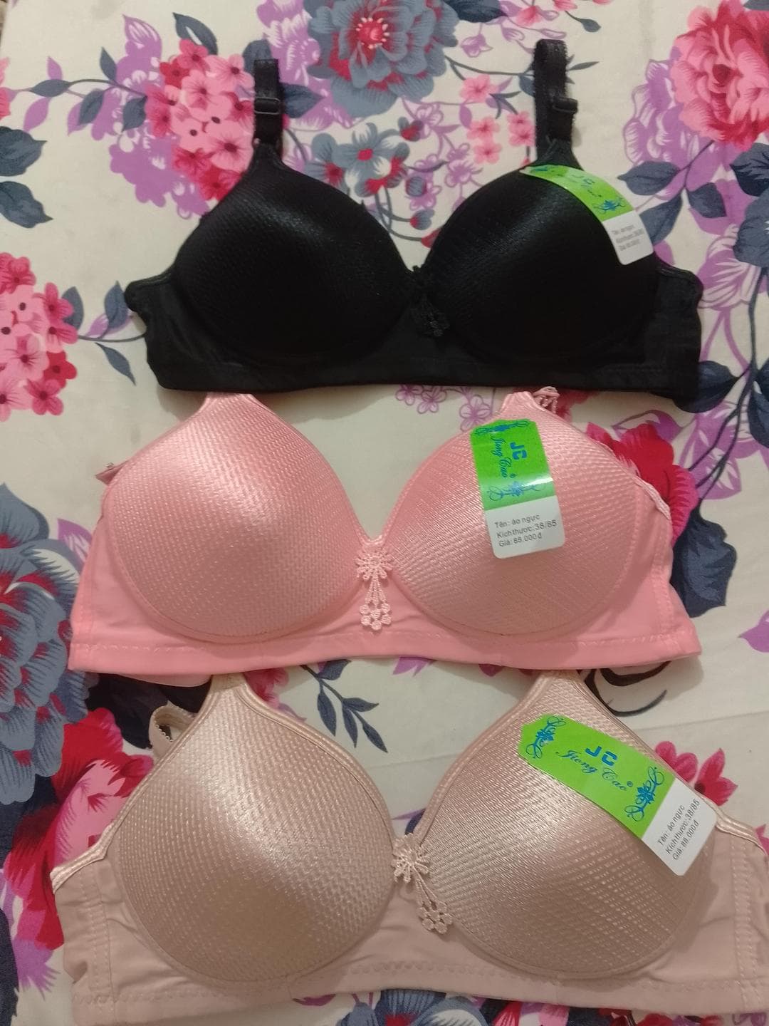 Multicolor Sequin Padded Bra for Daily Wear Pakistan