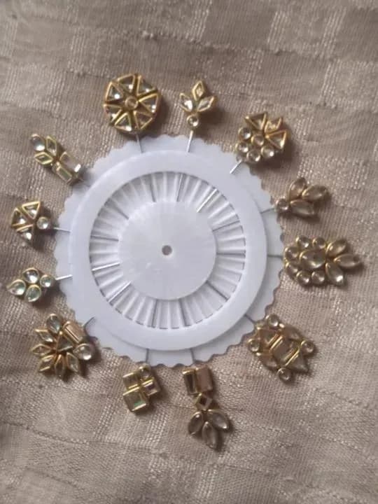 Kundan Hijab Pins 12 Pack Women Scarf Accessories