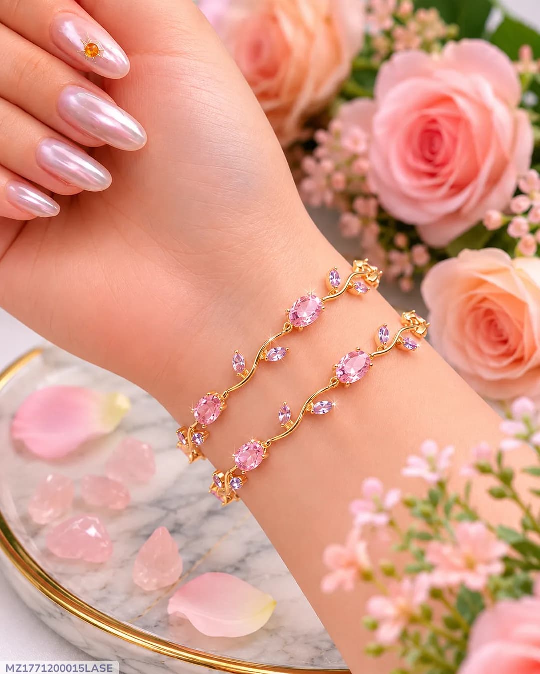 Viral Tulip Friendship Bracelets Set (2 Bracelets)