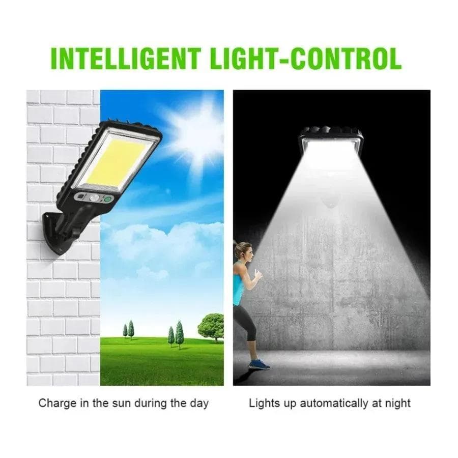 Intelligent Motion Sensor Solar Wall Lamp 200mAh Multicolor