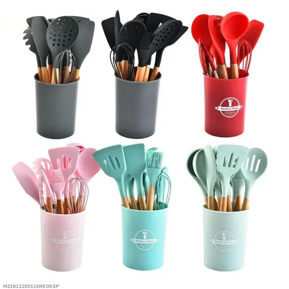 Multicolor Silicone Cooking Utensil Set