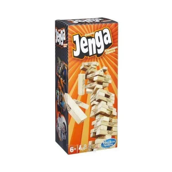 Wooden Jenga Game for Kids 1 Pc Brown