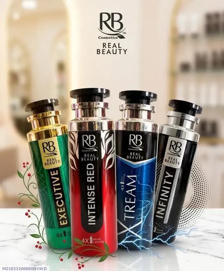 RB Airless Body Spray 50ml Black Red Blue Green
