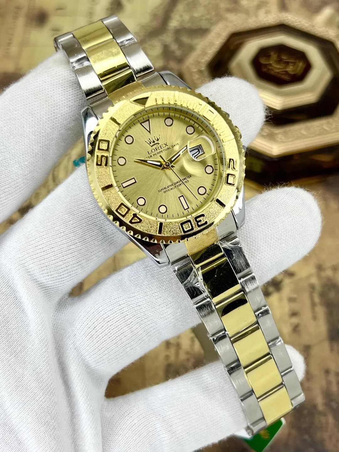 Men's Modern Stylish Watch with Date Working - Random Multicolor Dial - With Box Art# M247 -Lox.Dt9001000no.500k-WB-00042