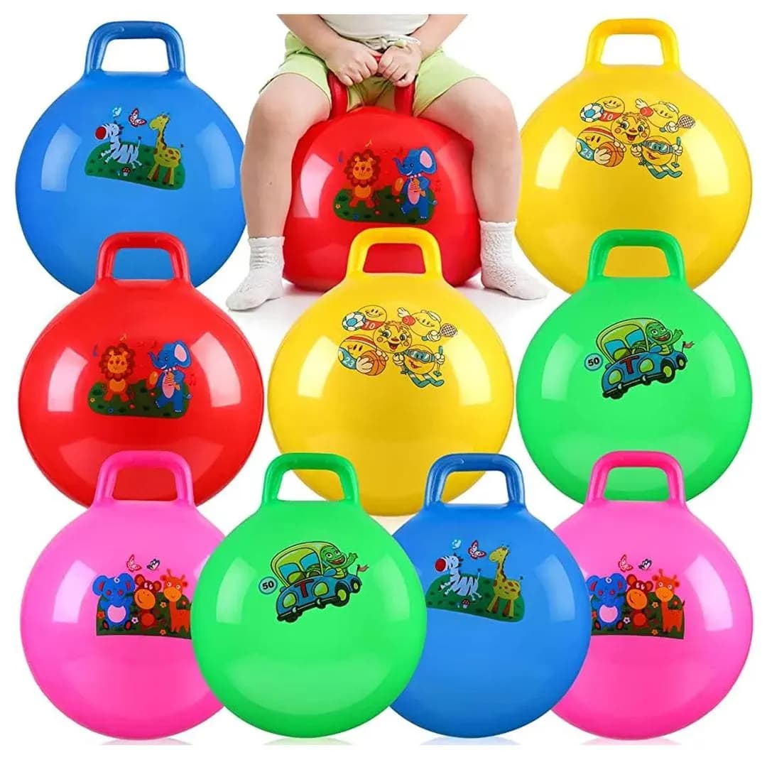 Multicolor Silicone Jumping Ball for Kids 1-12 Years