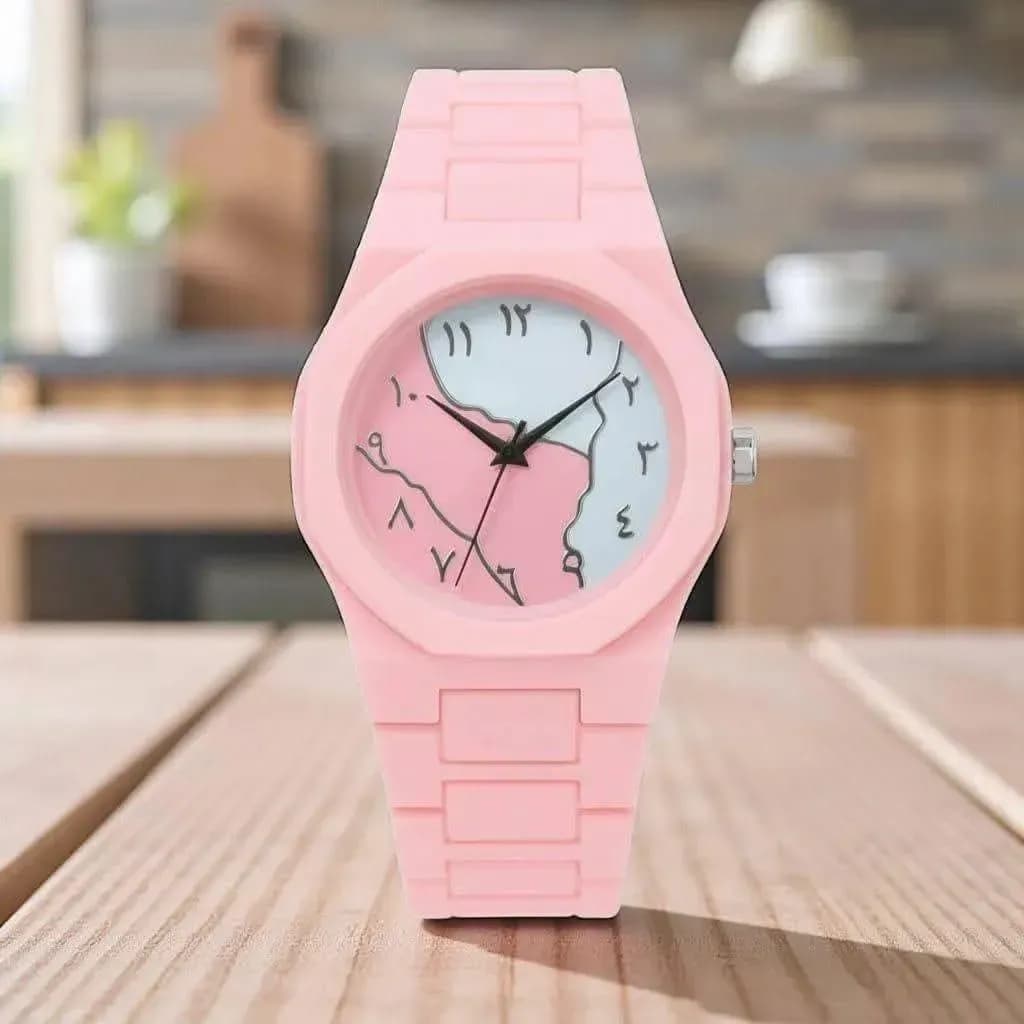 Women's Pink Silicone Watch Lightweight All Day Wear