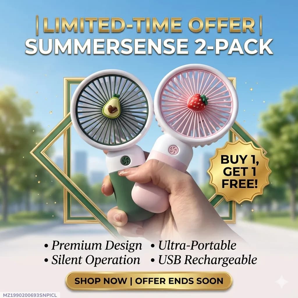 Mini Fan Multifunctional Cool Summer Fruit Cartoon Handheld Mini Fan (random color)