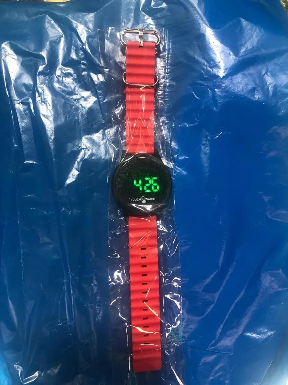 Unisex Digital Watch Black 10:15 Display