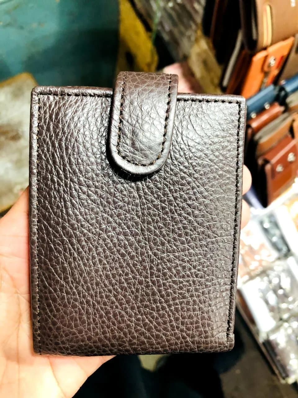 Boy's Leather Wallet Brown 1-15Yrs Plain